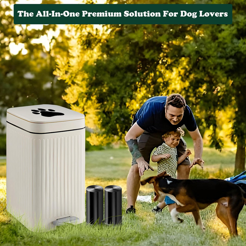 Kopuncare 5L outdoor bin caters to small dogs and daily waste.