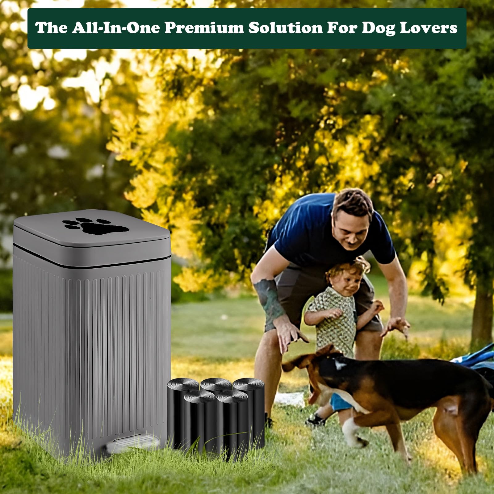 Kopuncare 5L bin includes 40 bags for easy startup.