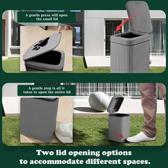 Kopuncare weather-resistant outdoor waste bin withstands rain and sun.