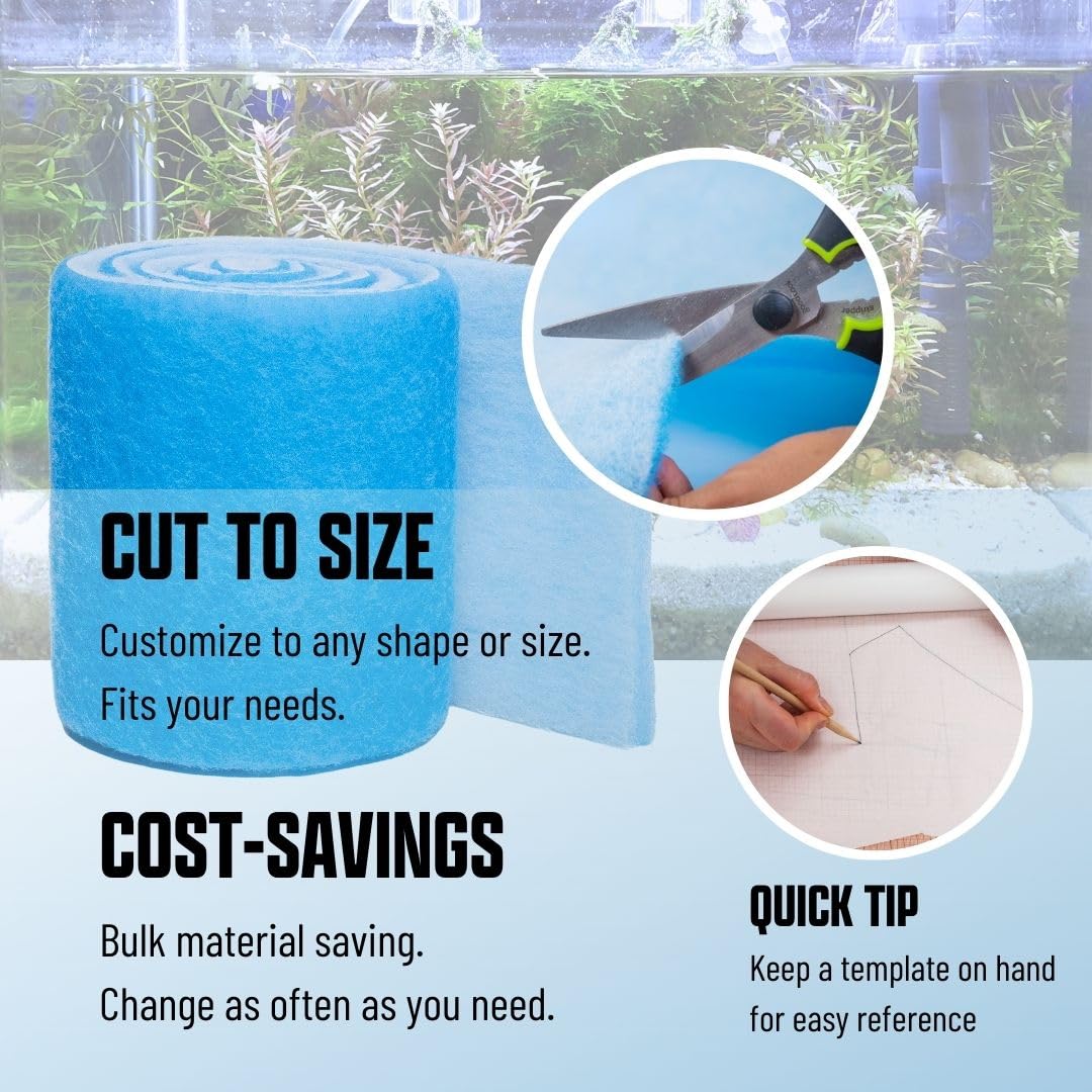 Koral Filters media pad improves aquarium waterflow and cleaning efficiency.