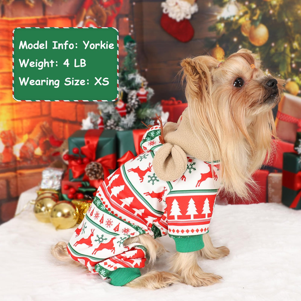 Kosiyi Christmas dog pajamas snowflake Merry Christmas prints create cute holiday vibes