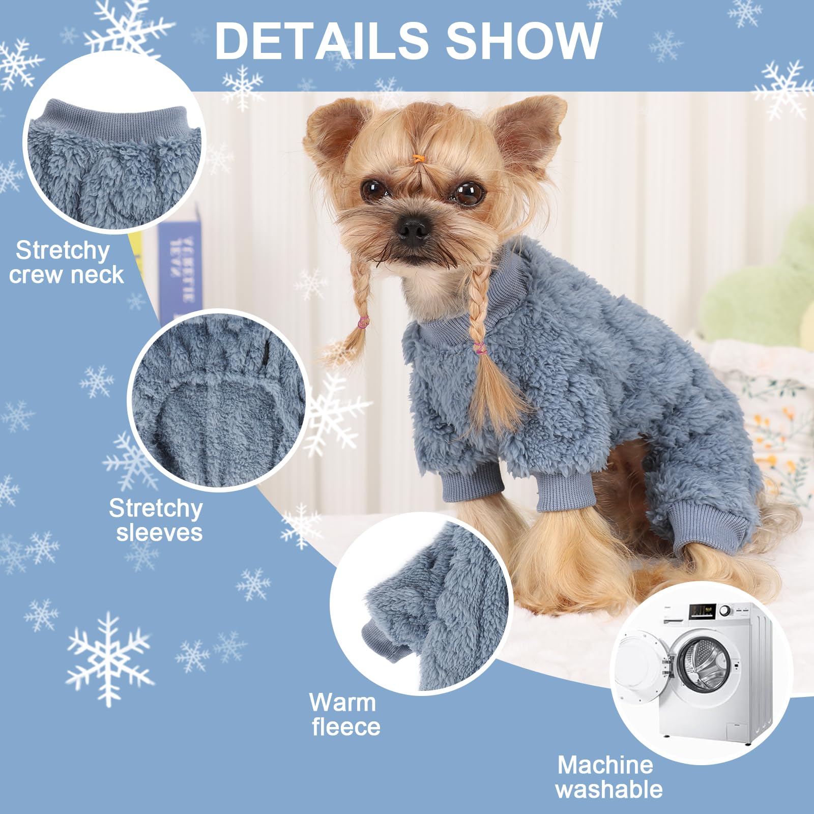 Kosiyi dog clothes belly-open design eases potty breaks without removing outfit.