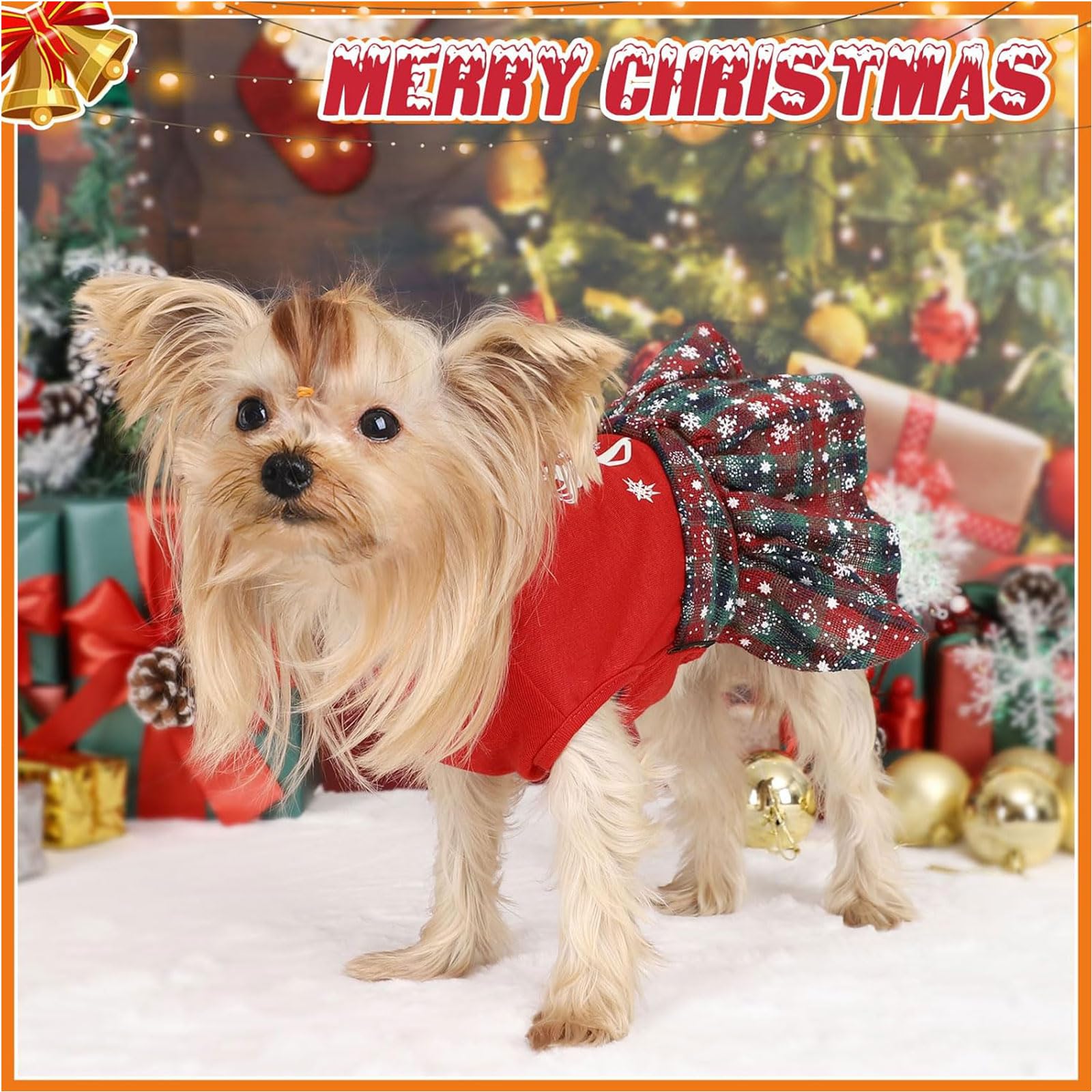Kosiyi holiday party dress adds cute charm for celebrations and photos.