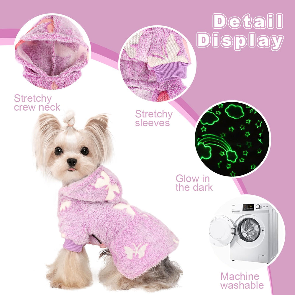 Kosiyi dog hoodie with belly cut designed for easy potty breaks.