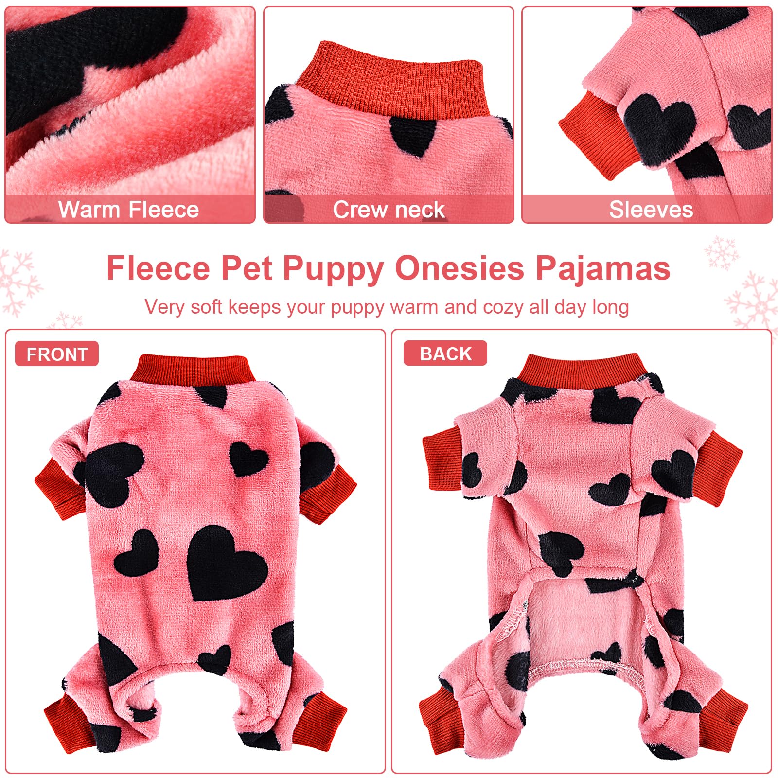 Kosiyi dog pajama chest close-up shows snug fit for chihuahua and yorkie