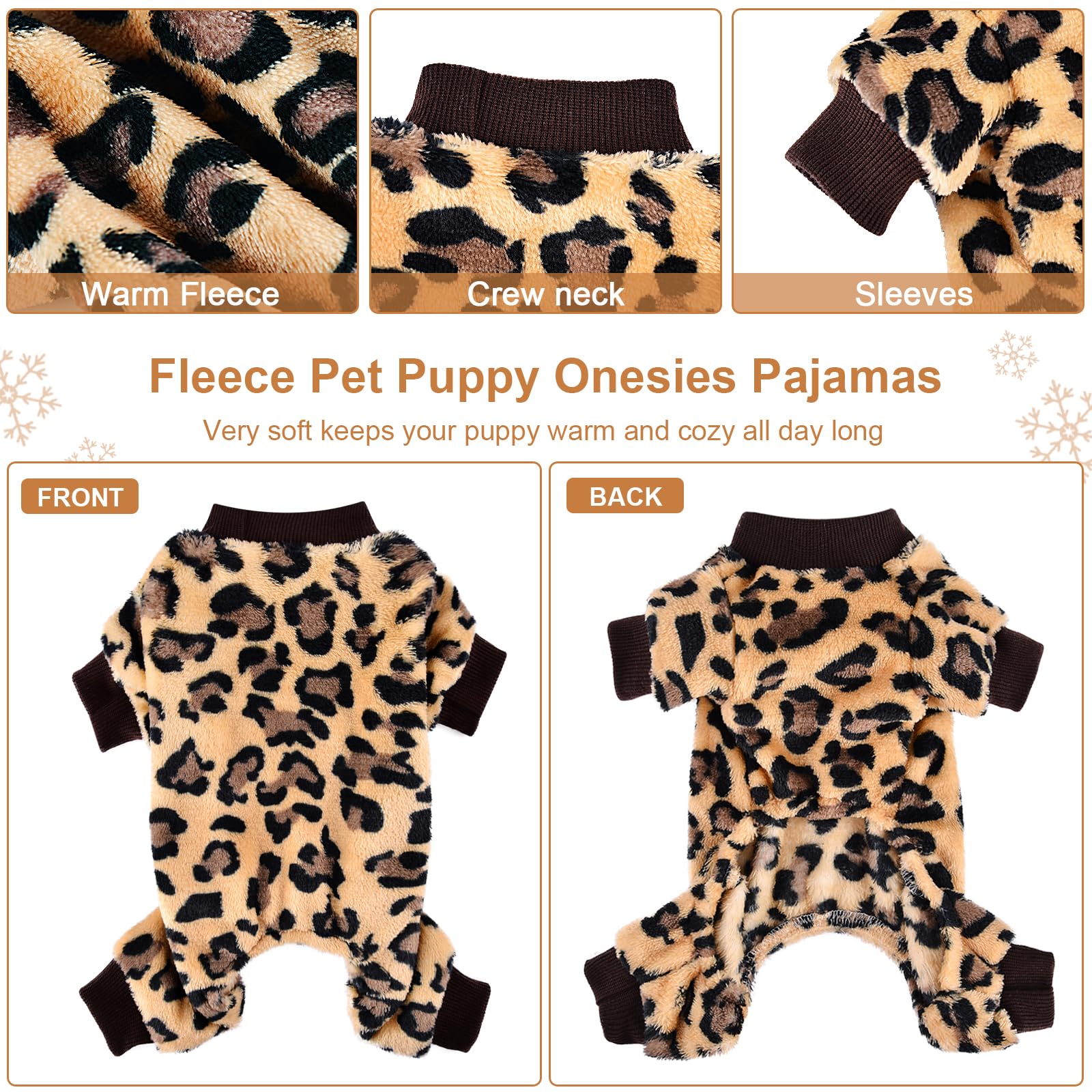 Kosiyi dog pajamas pullover design makes on-off easy for pets.