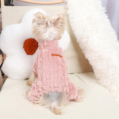 Kosiyi dog pajamas XXS light pink belly wrap covers chest and belly
