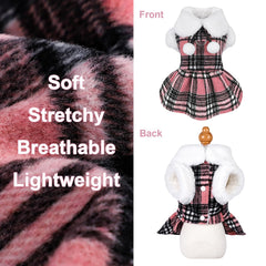 Kosiyi dog sweater with leash included for simple outdoor walks.