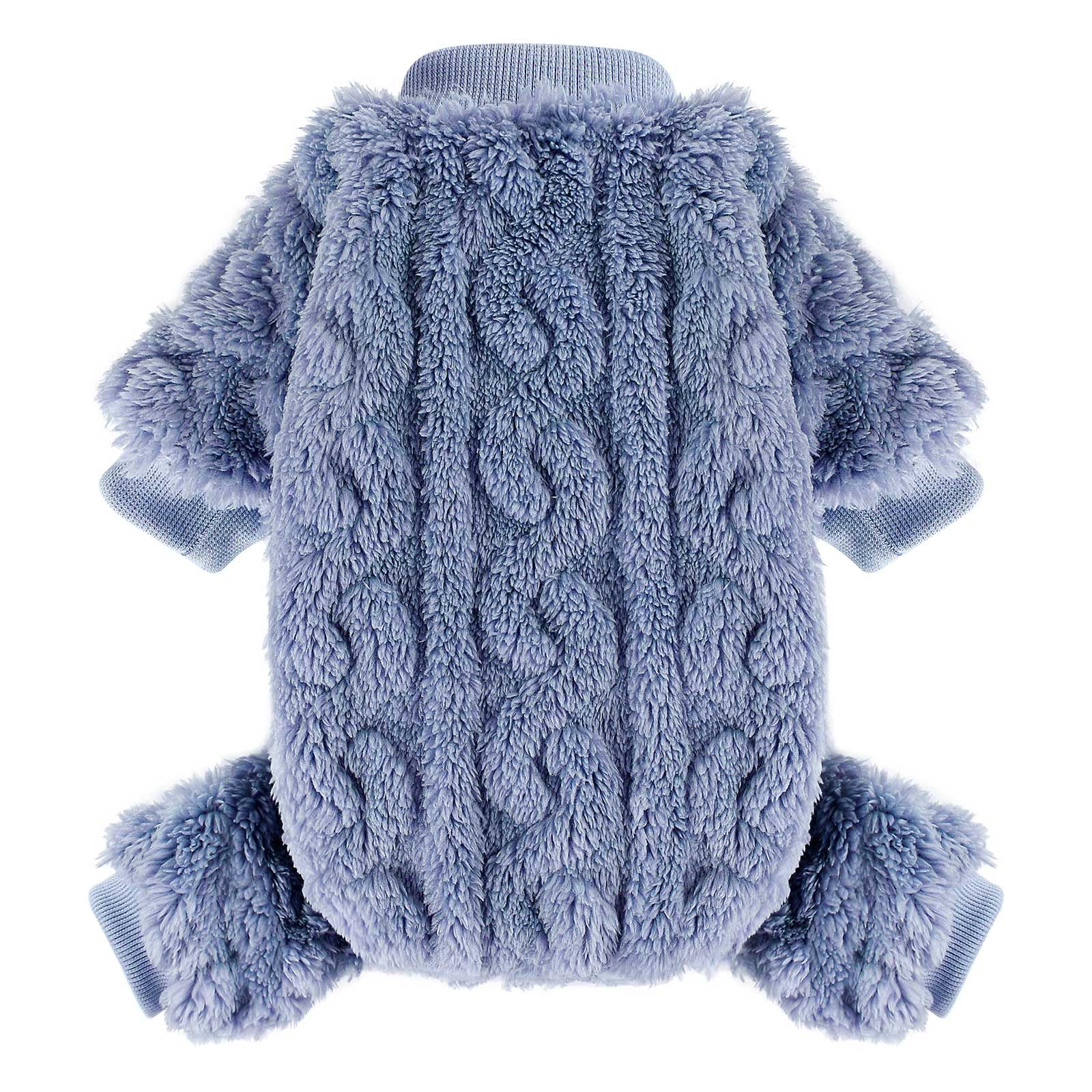 Kosiyi dog sweater close-up knit texture delivers gentle warmth for small dogs.