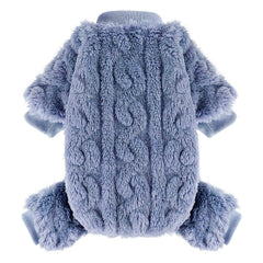 Kosiyi dog sweater close-up knit texture delivers gentle warmth for small dogs.