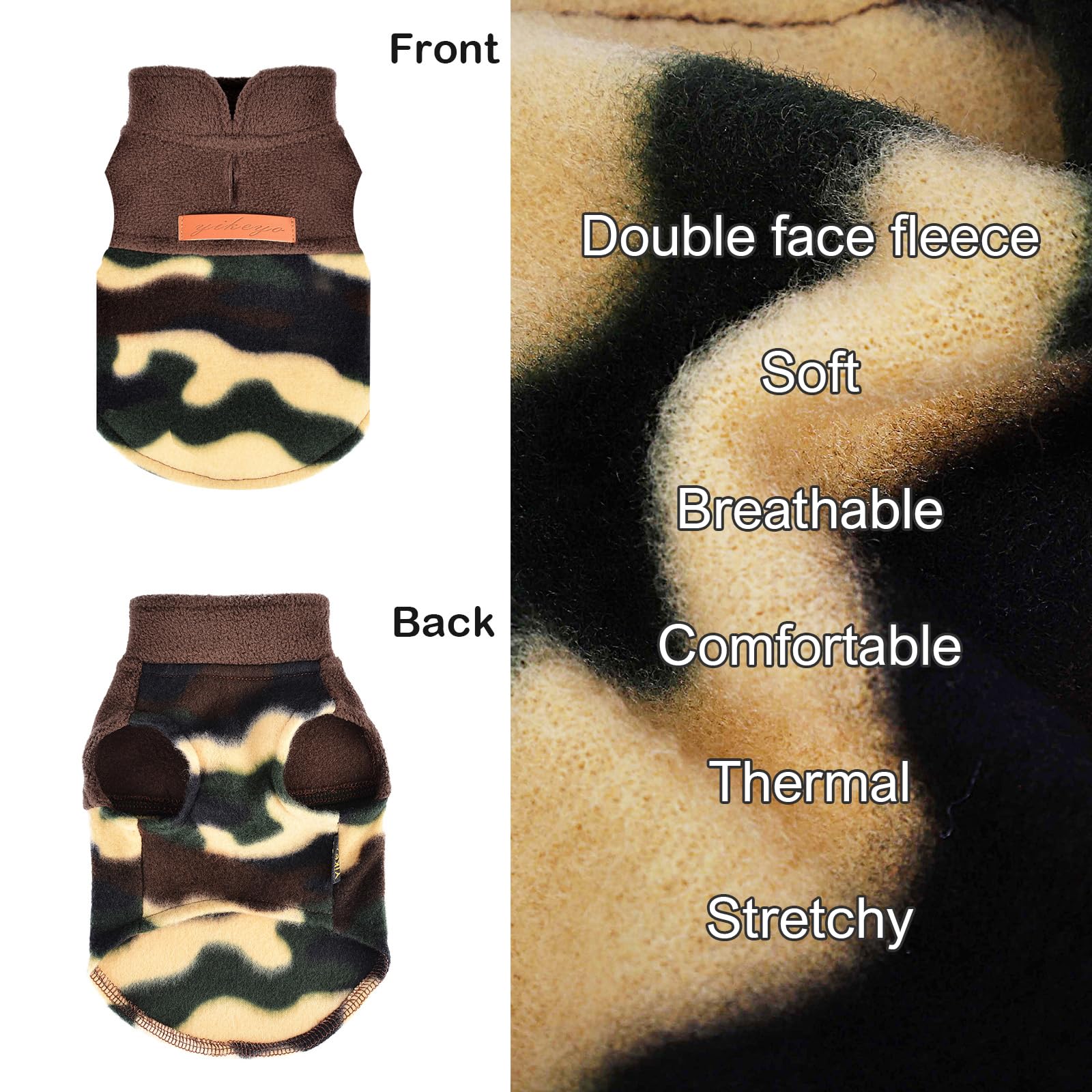Kosiyi soft polyester fleece keeps sensitive skin comfortable and cozy.
