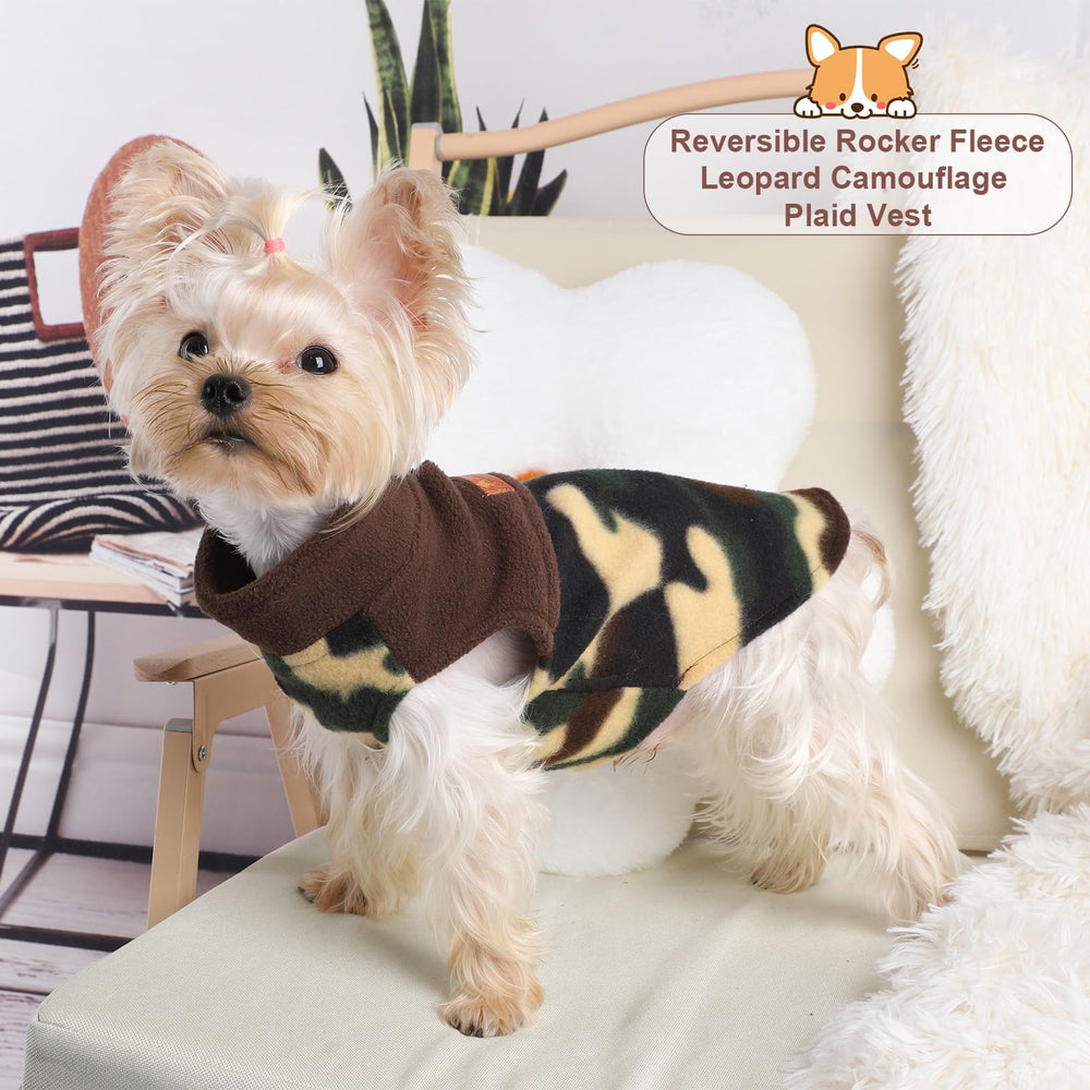 Kosiyi XSmall dog sweater demonstrates snug fleece lining for tiny breeds.