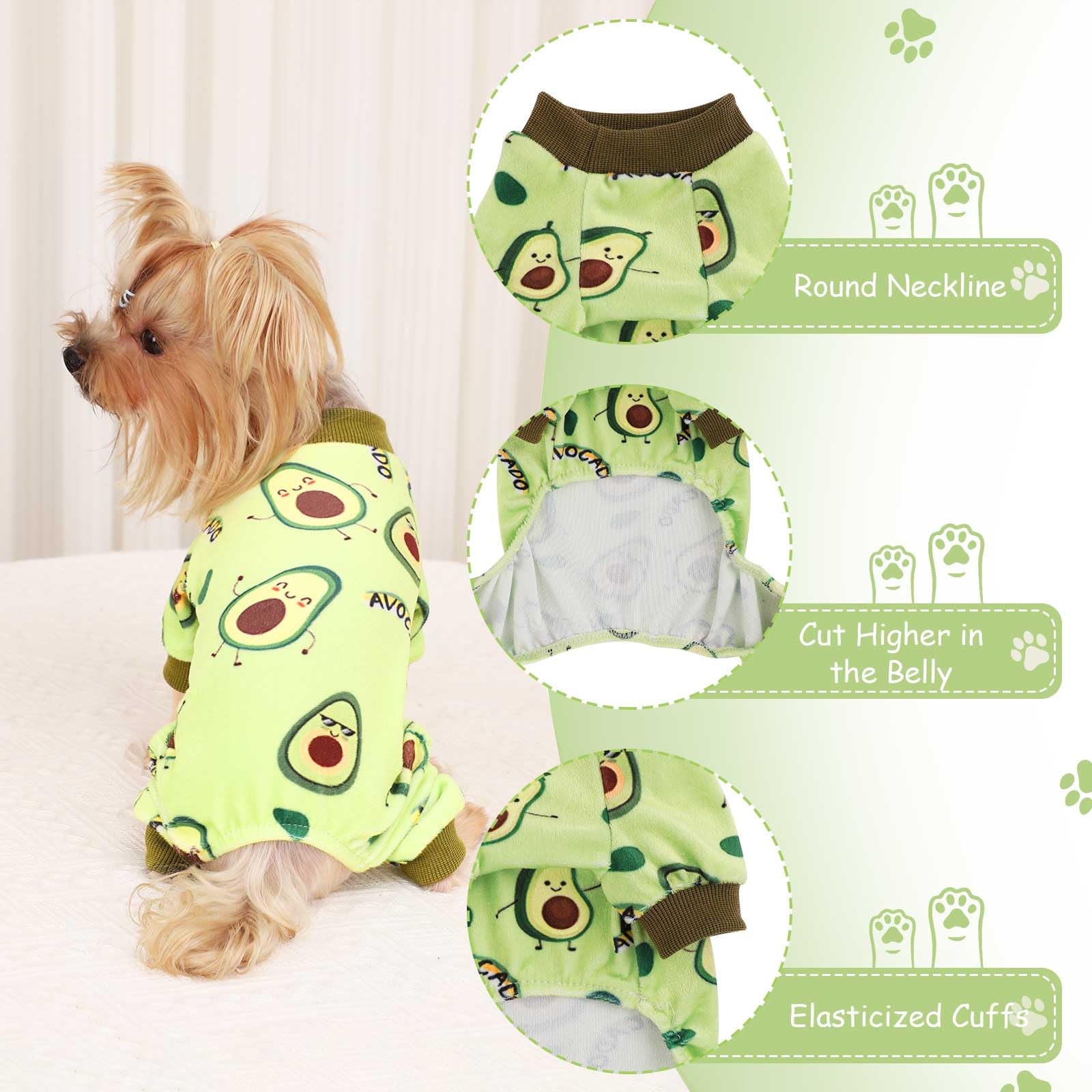 Pijama Kosiyi para uso diario de perros, perfecto para días fríos