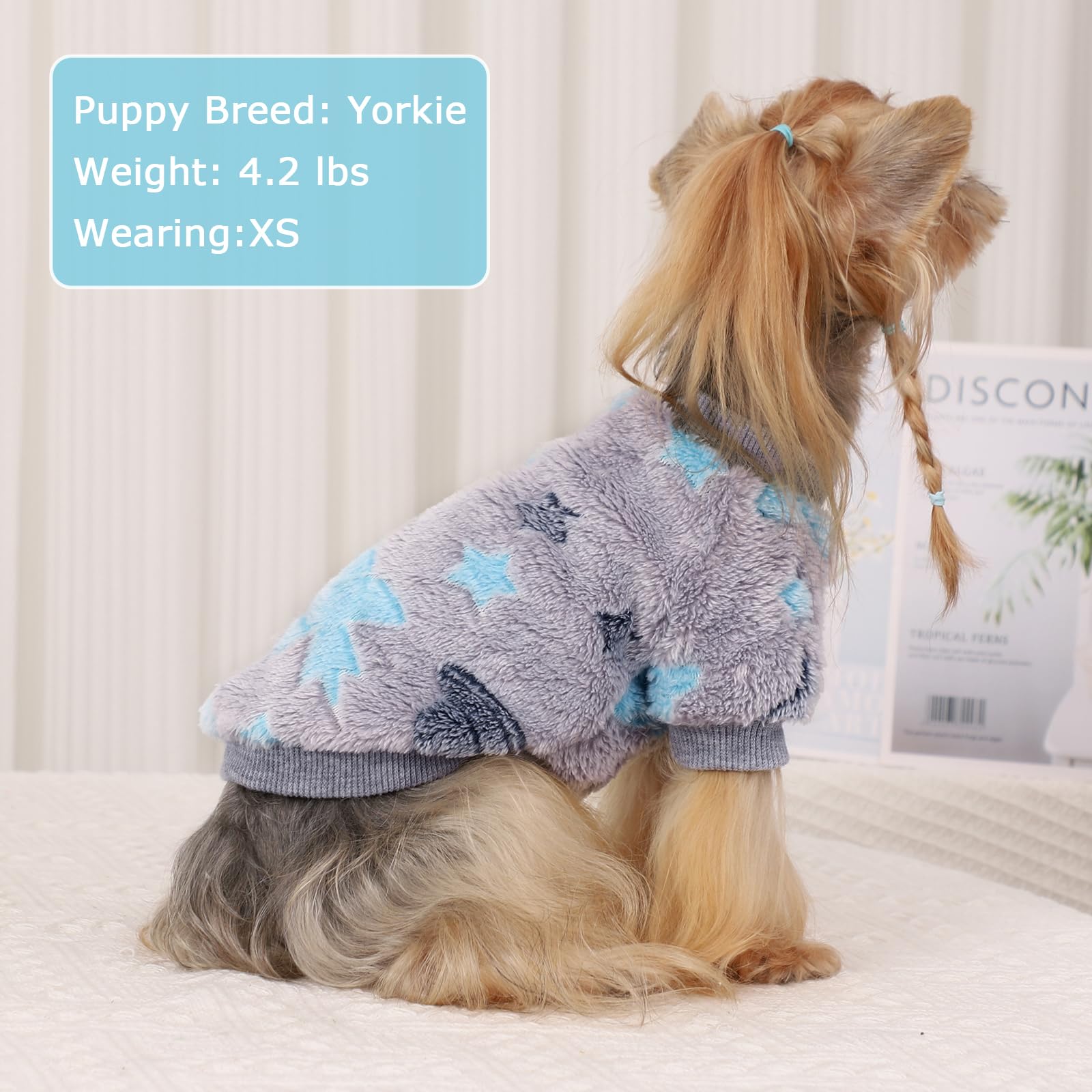 Kosiyi puppy sweater easy-on pullover saves dressing time