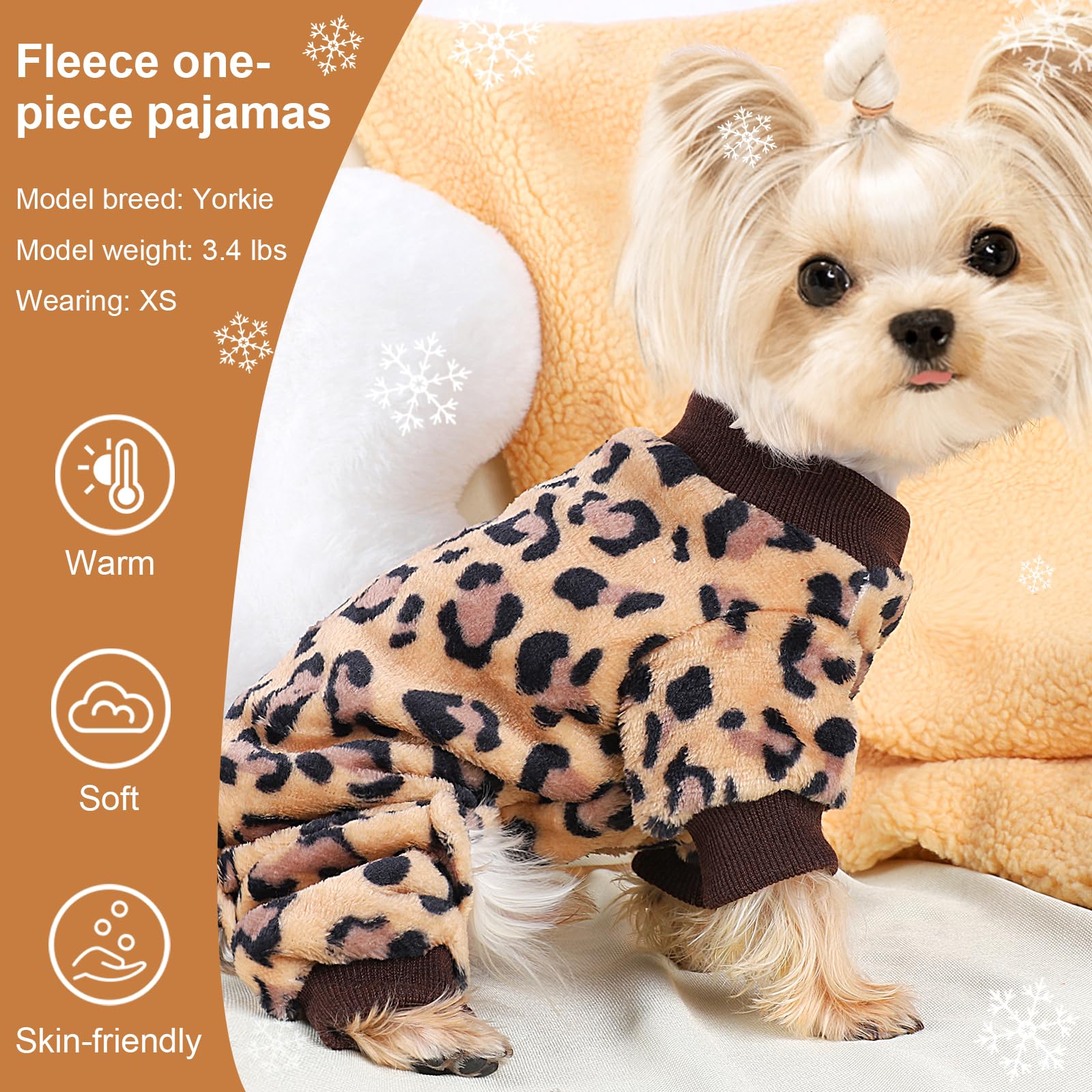 Kosiyi small dog clothes leash hole design enables easy outdoor walks.