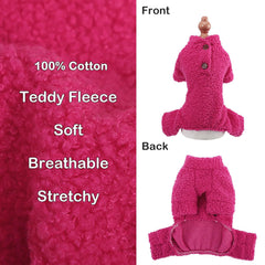 Kosiyi small dog pajamas XS neck area highlights easy wear