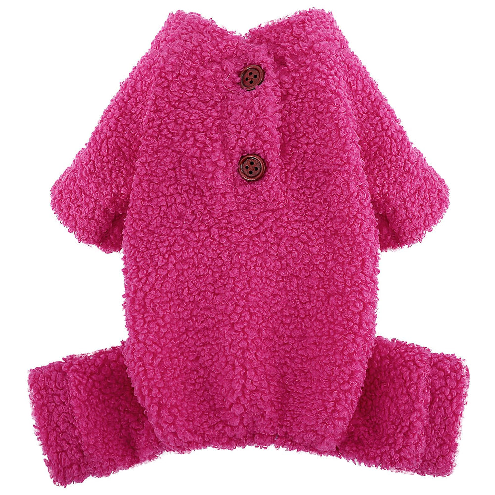 Kosiyi small dog pajamas XXS back length show warm, snug fit for tiny breeds