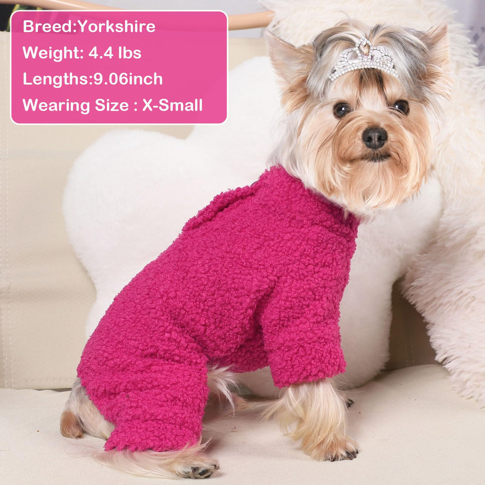 Kosiyi small dog sweater closeup of soft fleece texture for comfort
