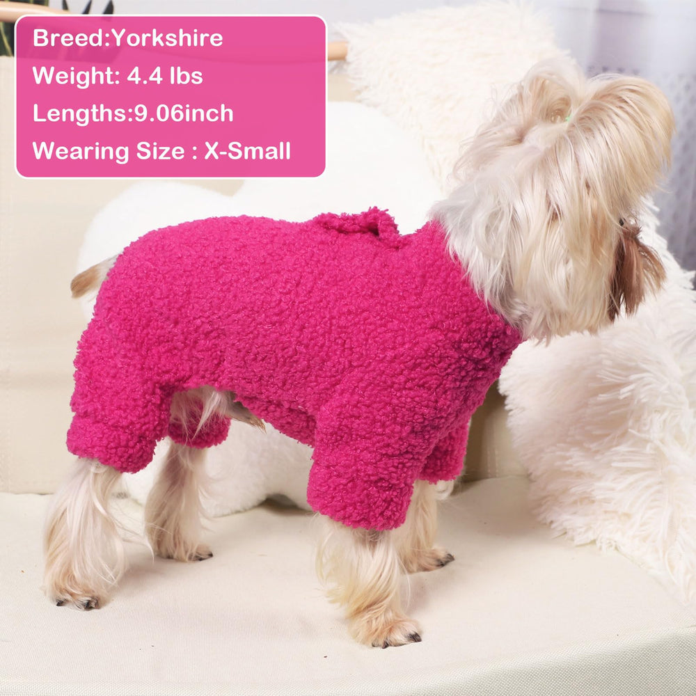 Kosiyi small dog sweater size chart image helps find the right fit
