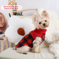 Kosiyi warm fleece inside keeps small dogs comfortable in cold weather.