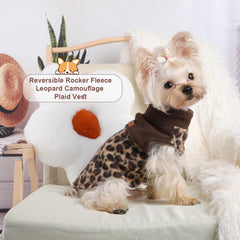 Kosiyi fleece-lined dog sweater worn by a tiny pup on a chilly day