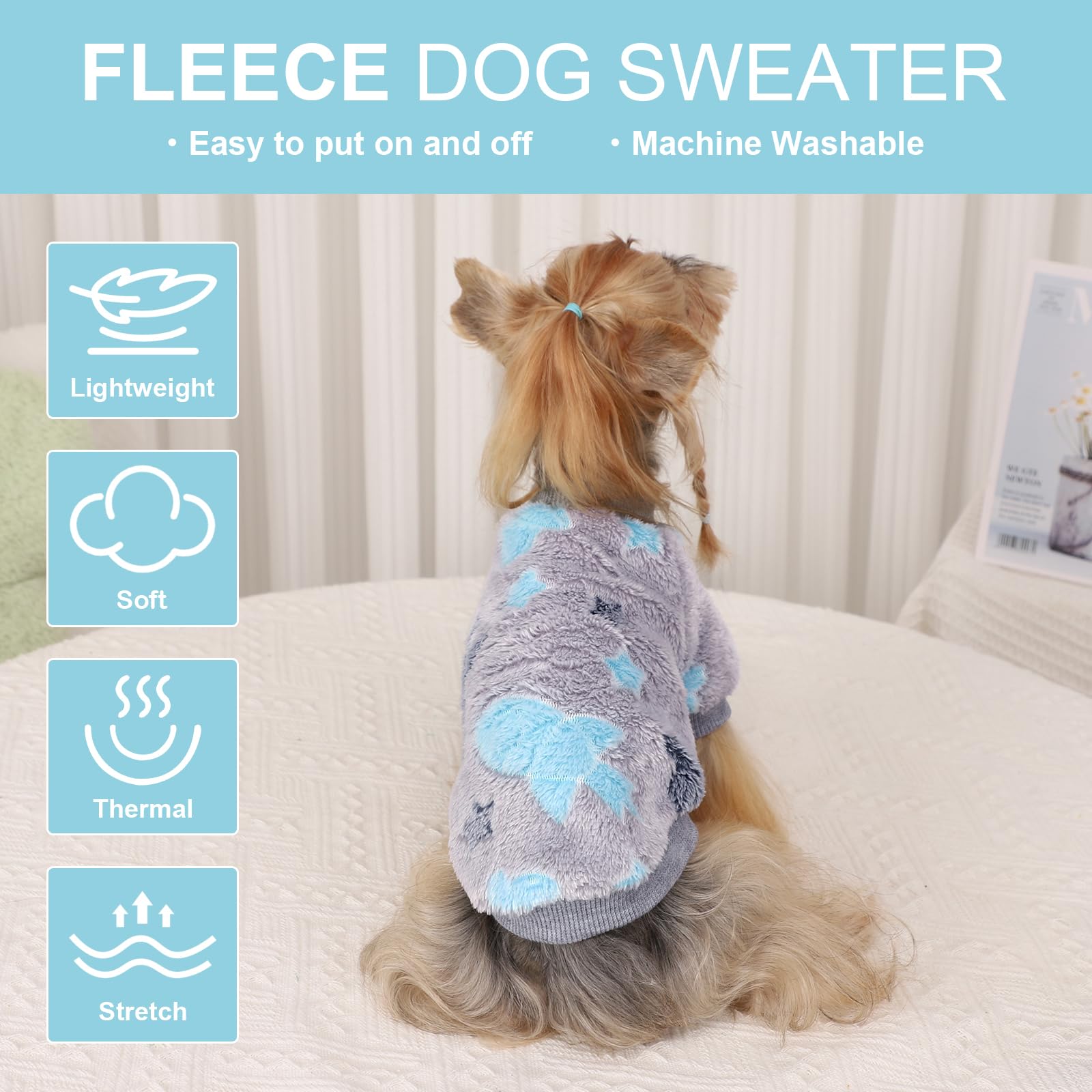Kosiyi winter coat gray keeps dogs warm outside