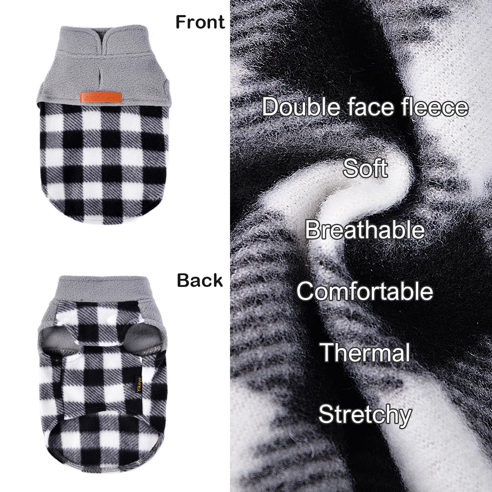 Kosiyi winter dog outfit suitable for 11-18lb small breeds.