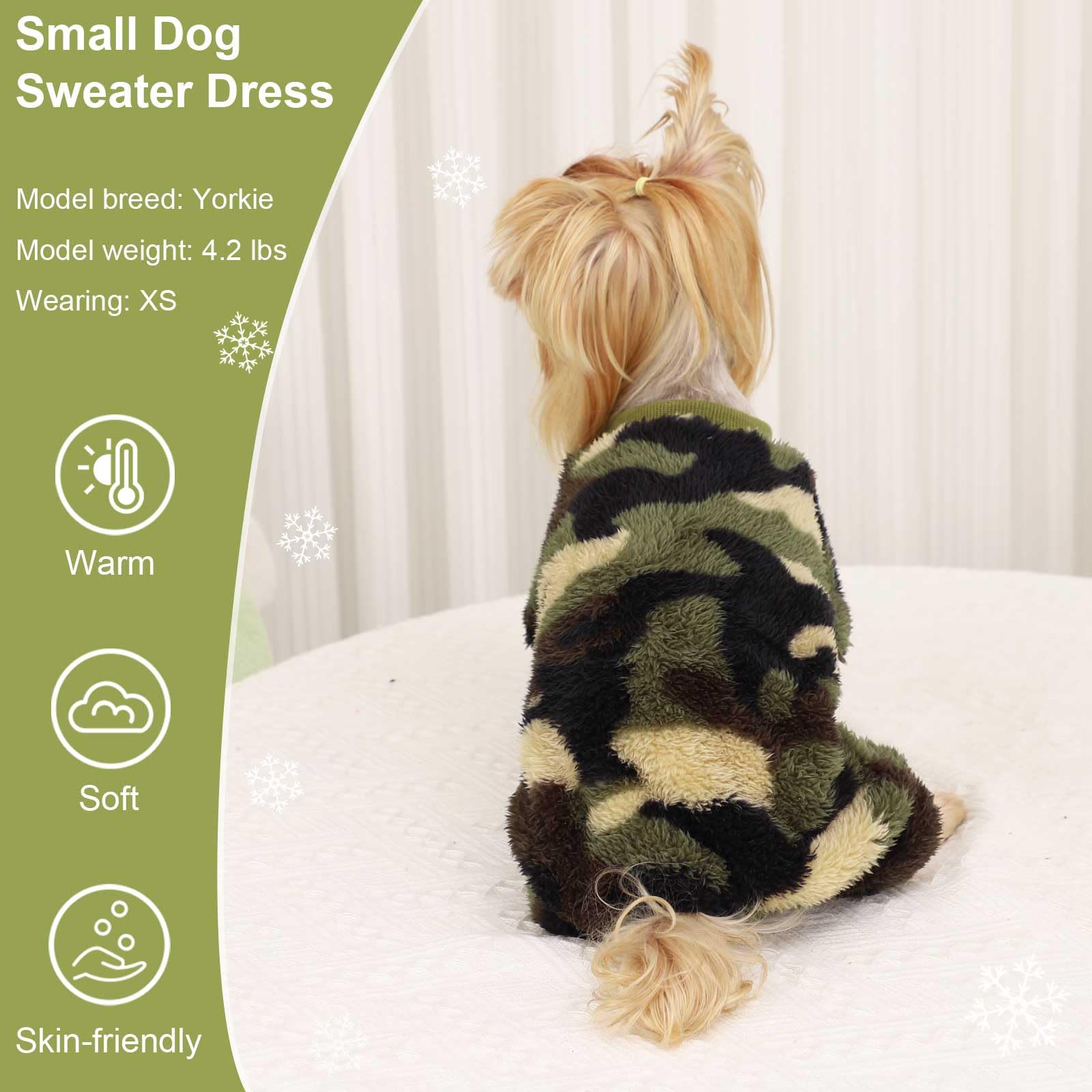 Kosiyi winter dog outfit, durable fleece, quick-drying fabric.