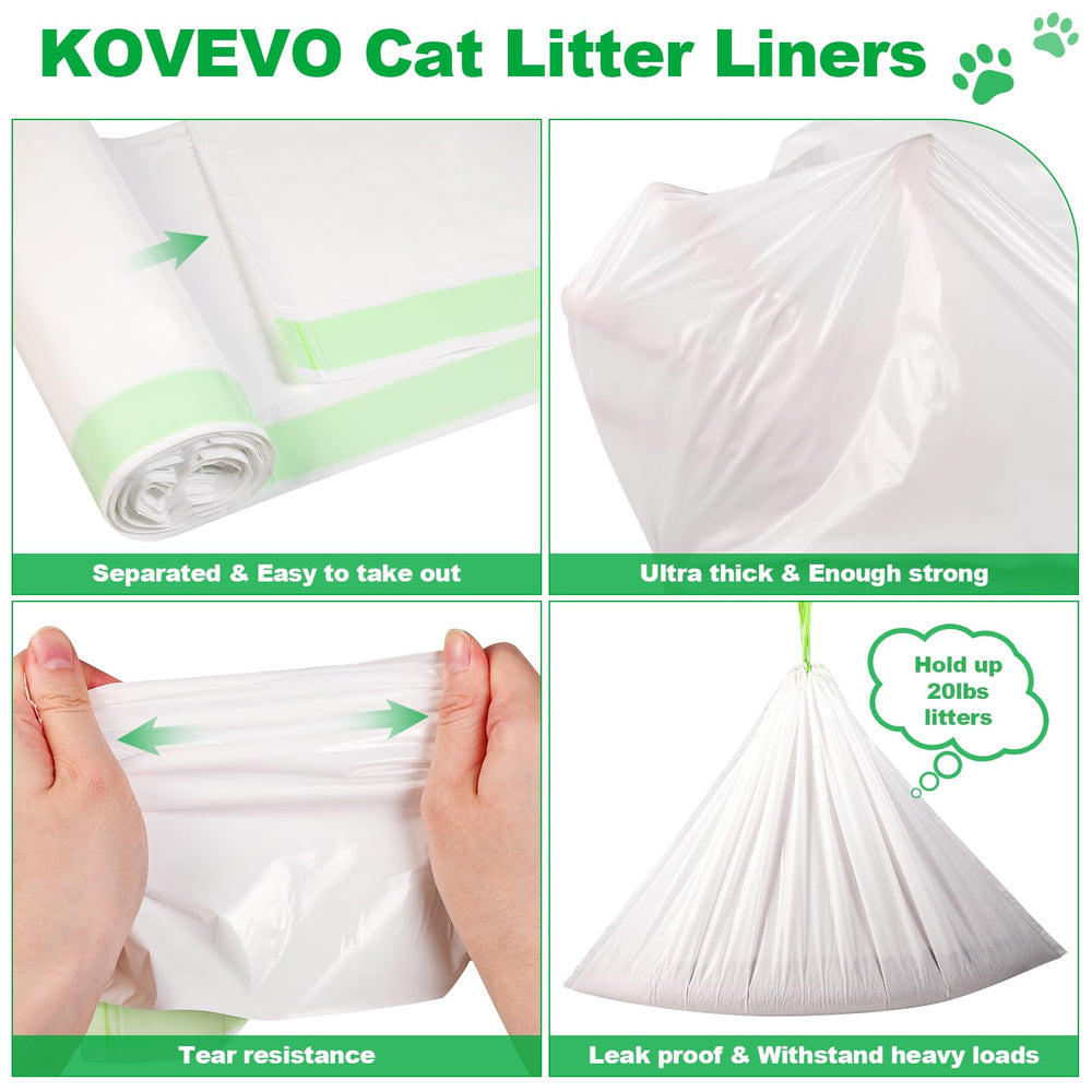 Kovevo easy-pull-and-tie design speeds cleanup after use.
