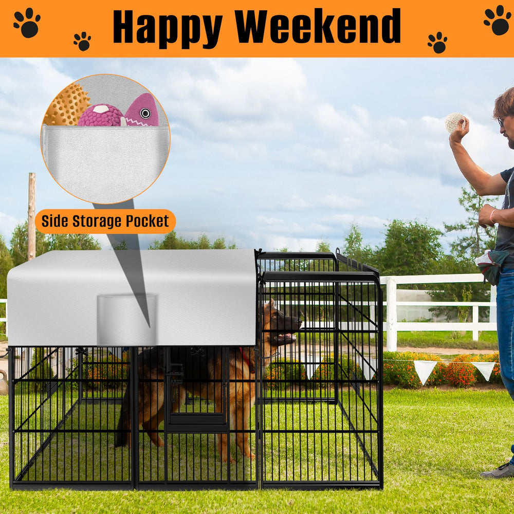 Kovshuiwe dog playpen cover versatile use with other enclosures and occasions