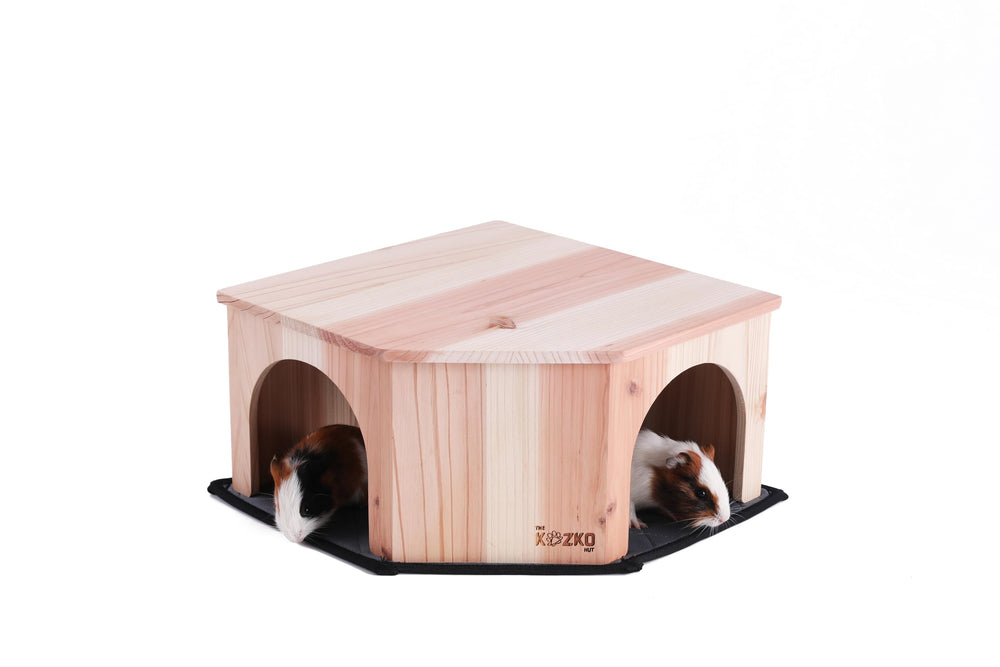 The Kozko Hut peepad liner absorbent top layer promotes fast moisture wicking for active pets.