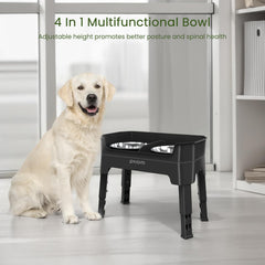 KPWACD 56oz stainless steel dog bowl is durable and easy to clean