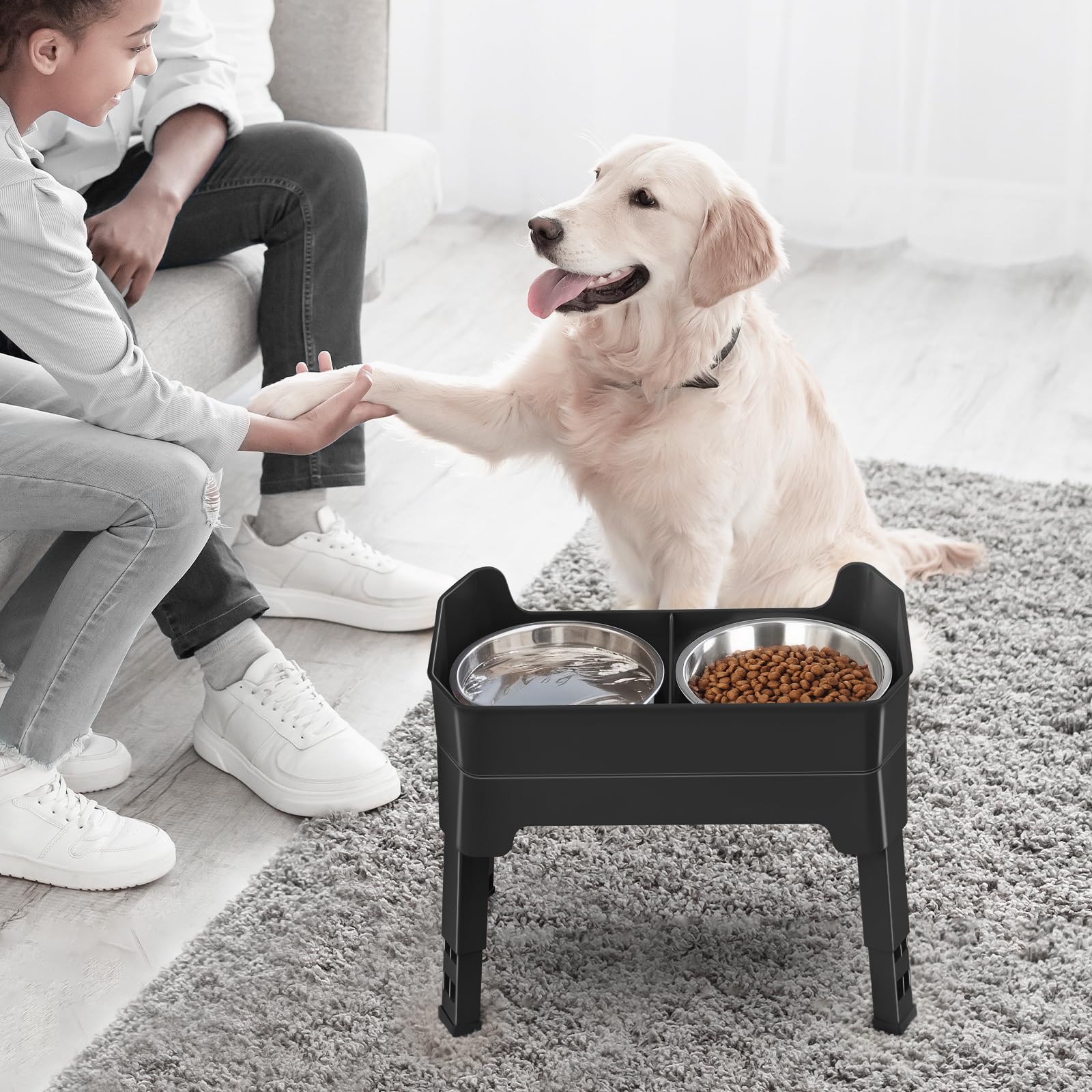 KPWACD non slip base mat provides stability during meals