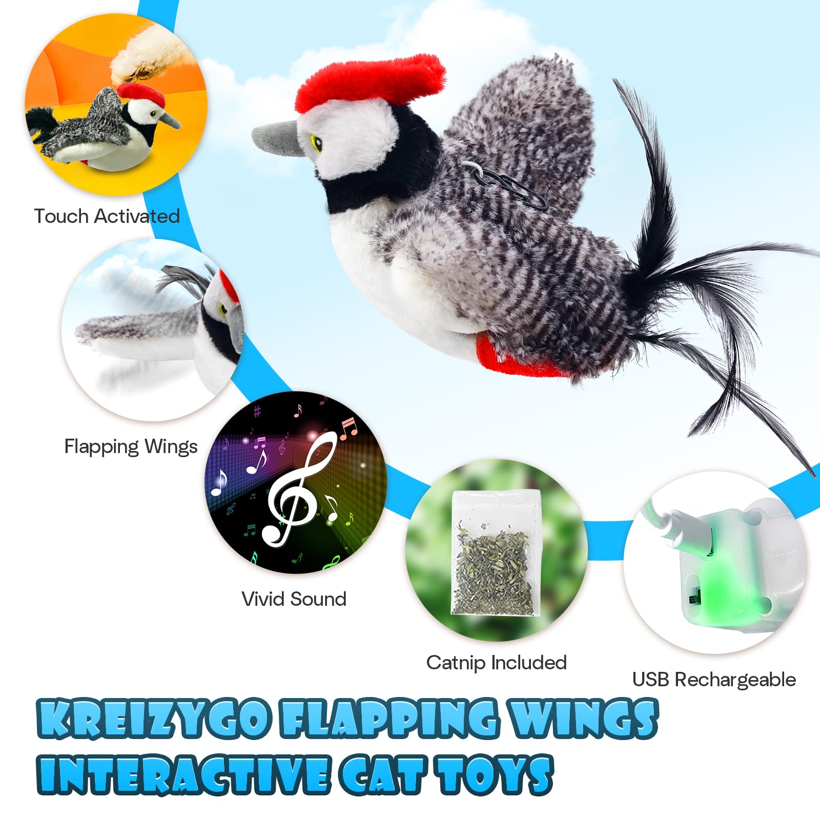 KreizyGo soft plush cover provides a safe bite-friendly surface for pets.