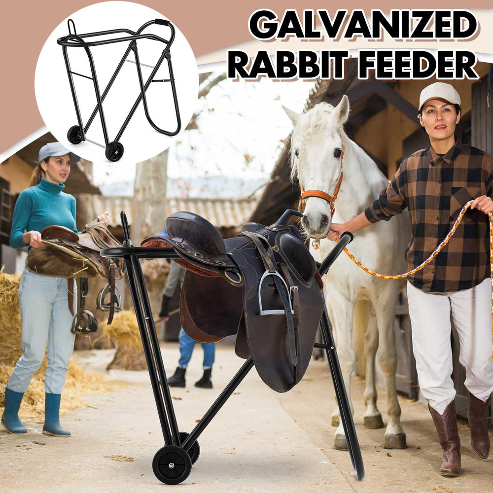 Kritkin stable setup fits barn or garage spaces.