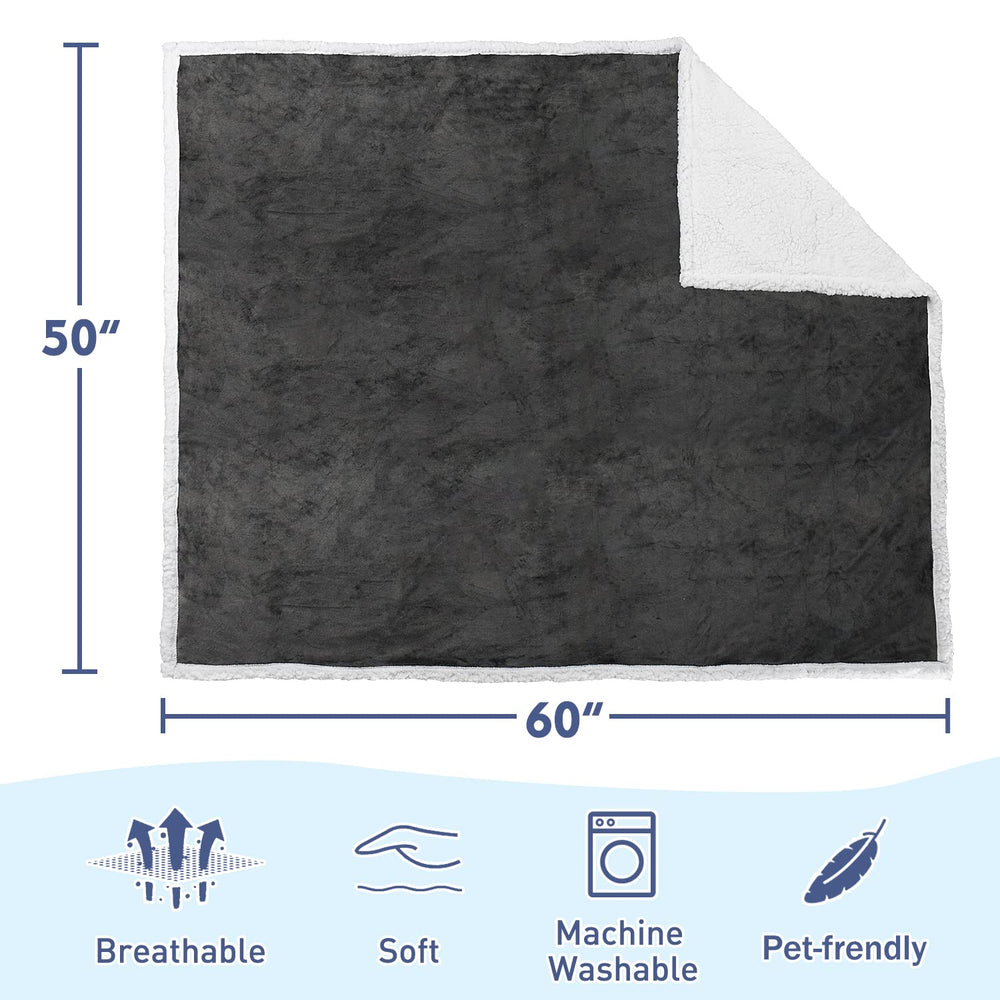Kritter Planet grey washable blanket shows easy-care maintenance after muddy adventures