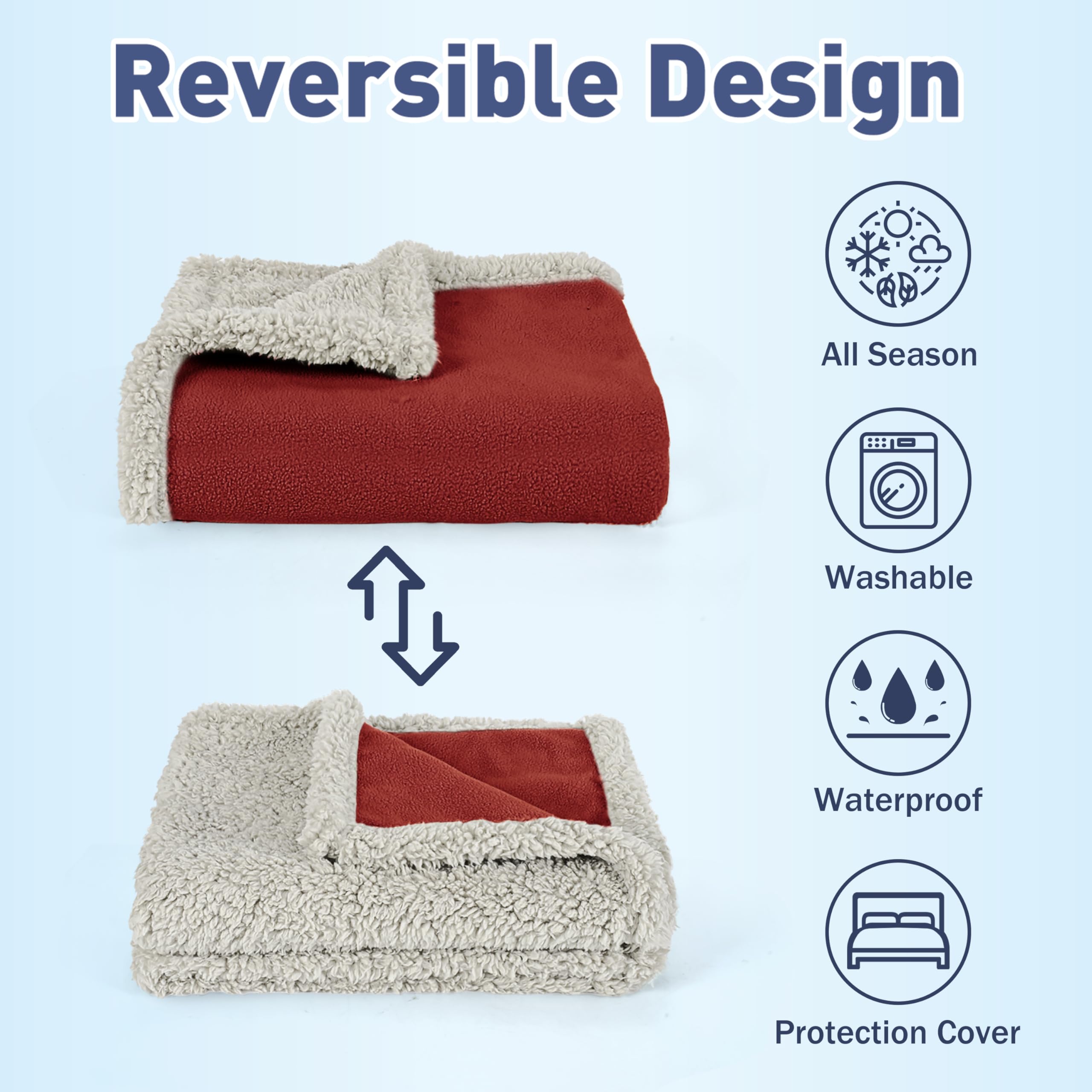 Kritter Planet reversible sherpa fleece blanket showcases plush warmth for cozy snuggles.