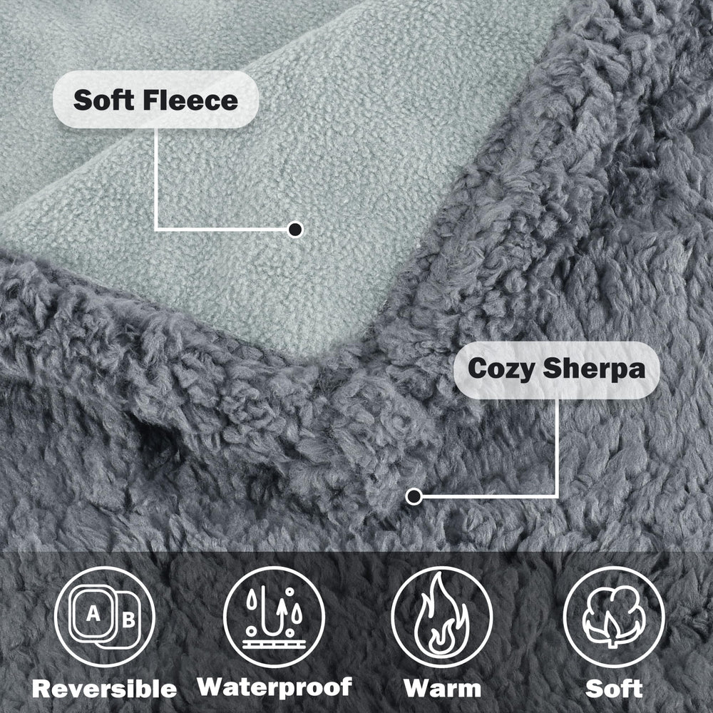 Kritter Planet soft luxury sherpa feel enhances cuddling and relaxation