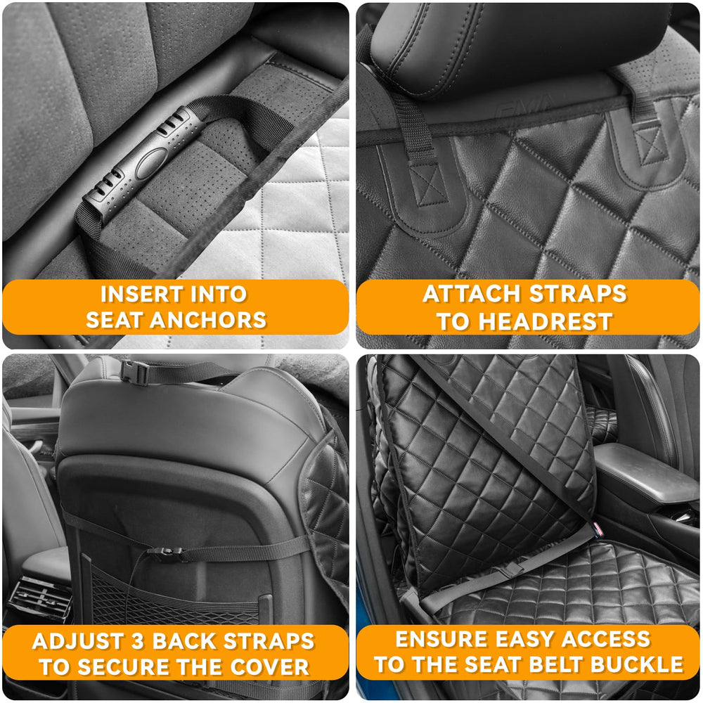 KritterKorner front-seat-cover-durable-protector works with most cars, trucks, SUVs.