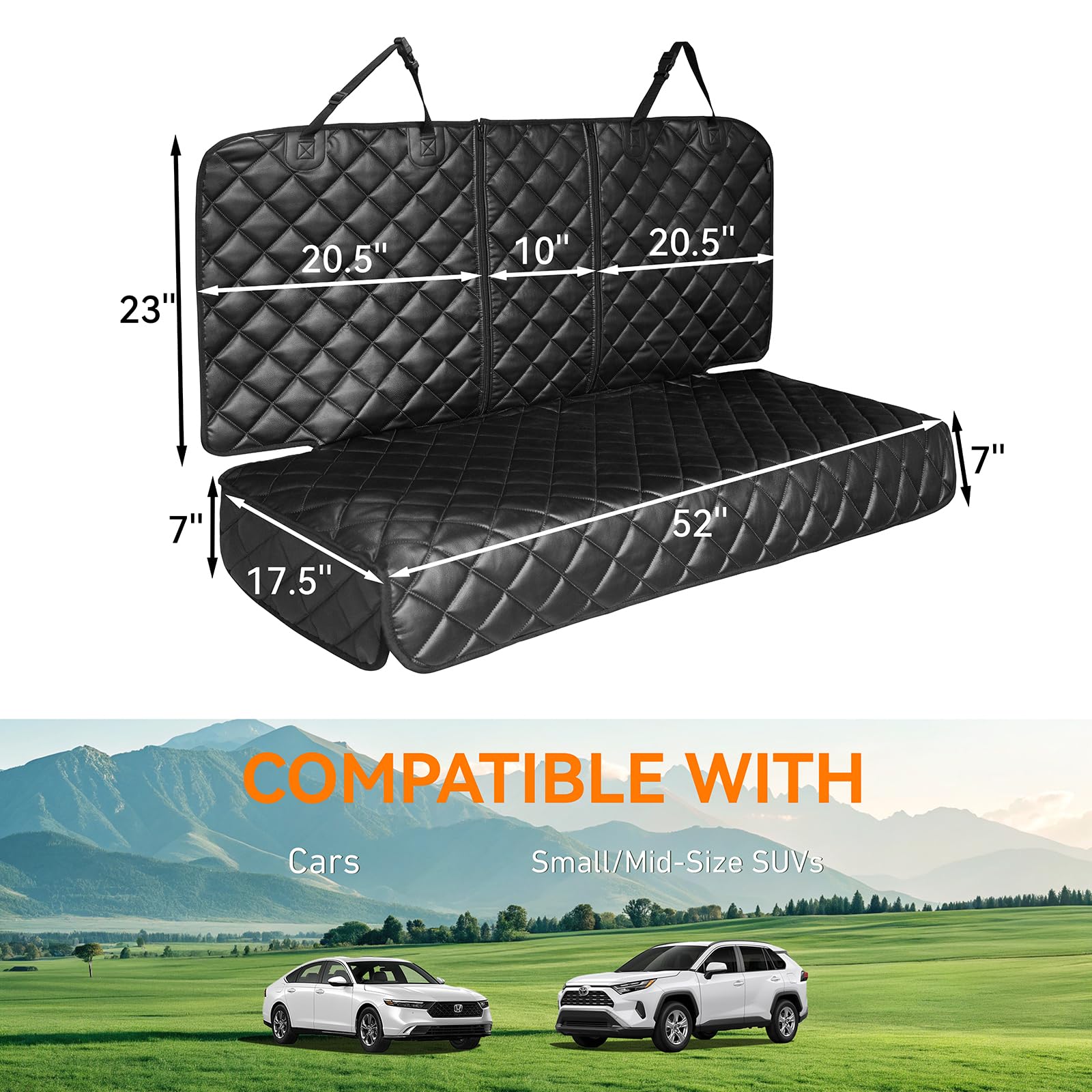 KritterKorner middle armrest compatibility protects with built-in support.