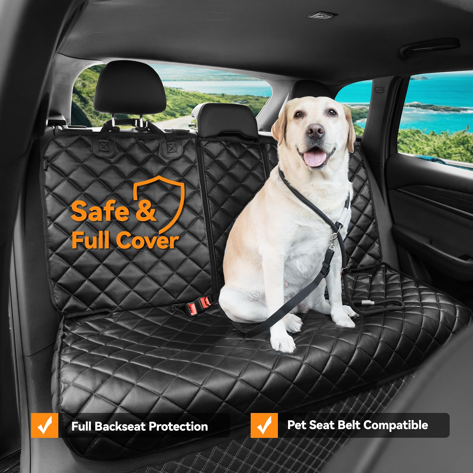 KritterKorner non-slip bottom keeps protector in place during bumpy rides.