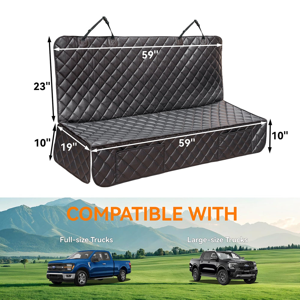 KritterKorner nonslip silicone base keeps seat cover in place during bumpy rides