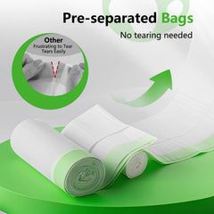 KropBom 2mil heavy-duty liner resists tears from litter and claws.