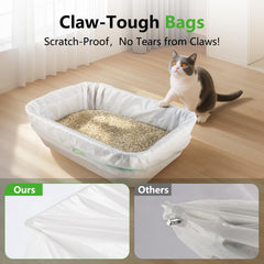 KropBom liner holds up to 40lbs of litter and waste for deep cleans.