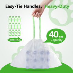 KropBom pre-separated design enables a smooth, single-hand bag pull.