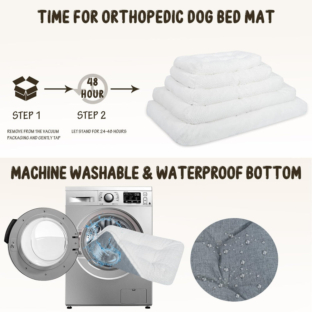 KROSER Deluxe dog crate pad in crate demonstrates versatile use.