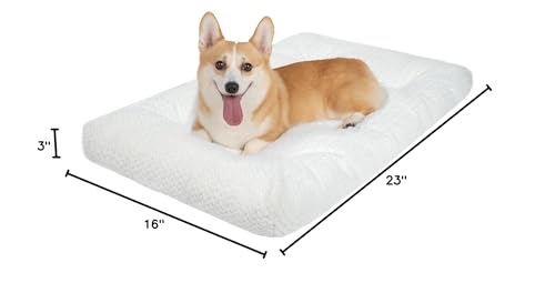 KROSER Deluxe dog crate pad washable closeup shows machine-washable design.