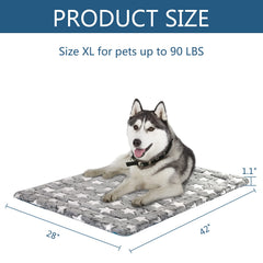 KROSER Fancy Crate Pad Bed Mat machine-washable for easy cleaning.