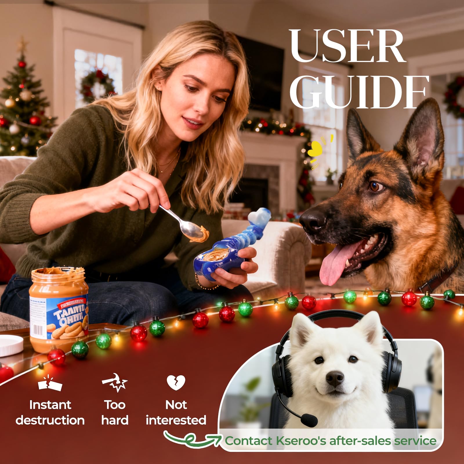 Kseroo beef-flavor chew toy for long chew sessions