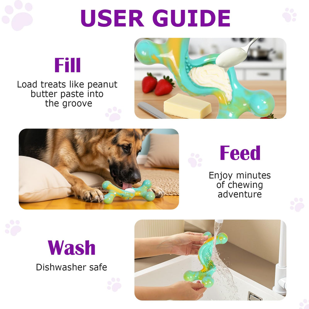 Kseroo anti-slip toy helps keep it in place during gnaws.